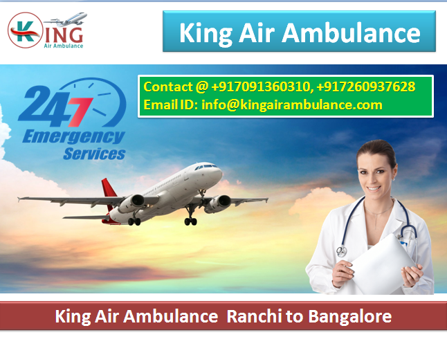 Air Ambullance services from Ranchi to Bangalore.PNG